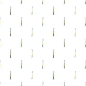 Plastic toothbrush pattern seamless Illustrazione stock