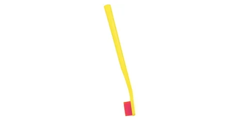 Plastic toothbrush rotates in a circular motion. Seamless loop. Stock Footage 260334021