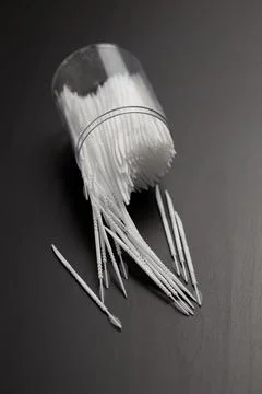 Plastic toothpick Foto stock