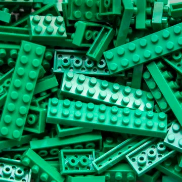 Plastic toy block background Stock Photos