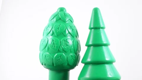 Plastic toy herringbone Stock Footage