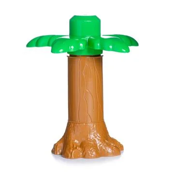 Plastic toy palm tree Stock Photos