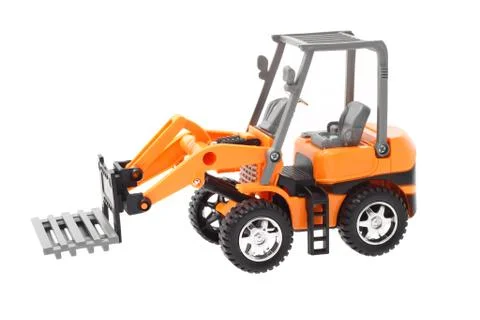 Plastic toy tractor Stock Photos