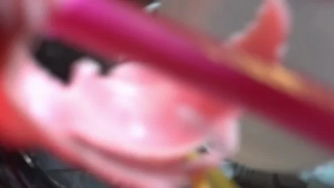 Plastic Toys Blended into Microplastic Crisis Vídeo Stock 297200780