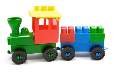 Plastic train Stock Photos