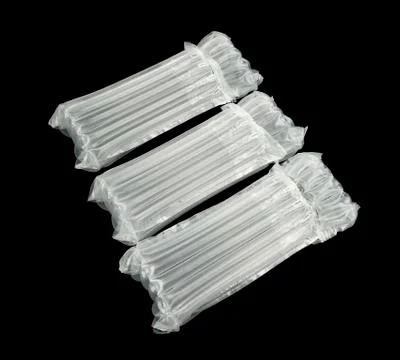 Plastic translucent air packaging, protection of goods. Stock Photos