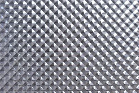 Plastic transparent plank with a triangular pattern 스톡 사진