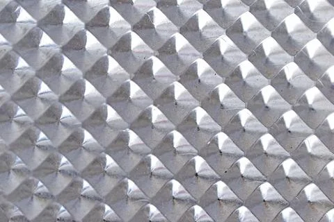 Plastic transparent plank with a triangular pattern 스톡 사진