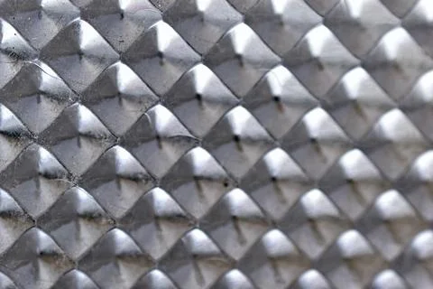 Plastic transparent plank with a triangular pattern Stock Photos