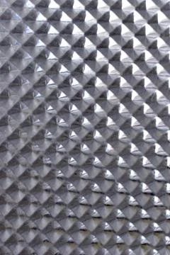 Plastic transparent plank with a triangular pattern Stock Photos