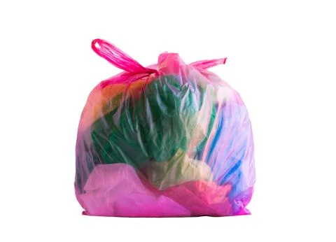 Plastic trash bag Stock Photos