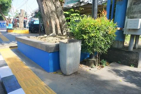 Plastic trash container Stock Photos