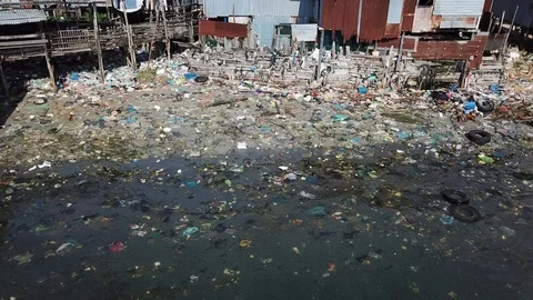 Plastic trash pollution Stock-Footage 90802755