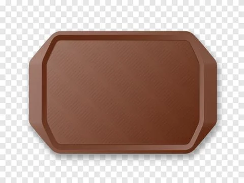 Plastic Tray Salver isolated. Vector illustration. Stock Illustration