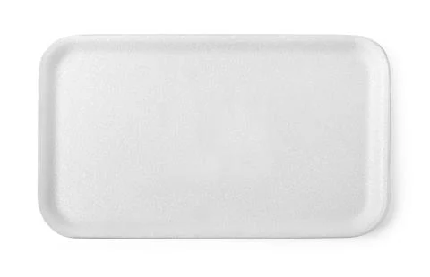 Plastic tray top  view Foto stock