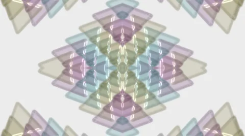 Plastic triangle mosaics and light,toy brick,crystal flower pattern.particle,ma Stock Footage 1064716