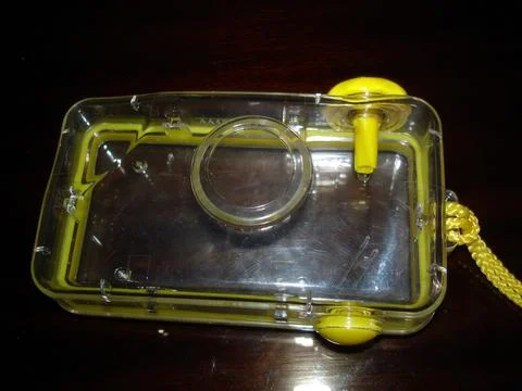 Plastic Underwater Box for Protecting Devices During Aquatic Adventures Stock Photos