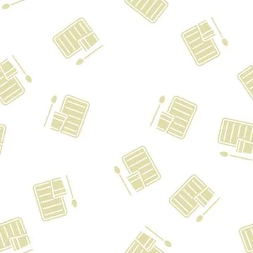 Plastic utensil glyph seamless pattern イラスト素材