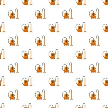 Plastic vacuum cleaner pattern seamless Stock Illustration