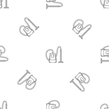 Plastic vacuum cleaner pattern seamless vector Stockillustratie