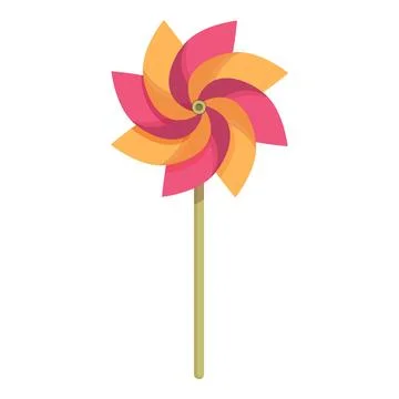 Plastic vane icon cartoon vector. Paper toy Stock Illustration