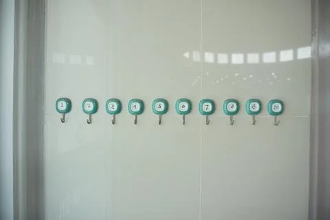 Plastic wall hanger Stock Photos