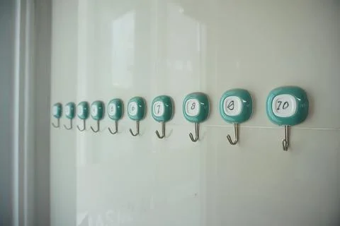Plastic wall hanger Stock Photos