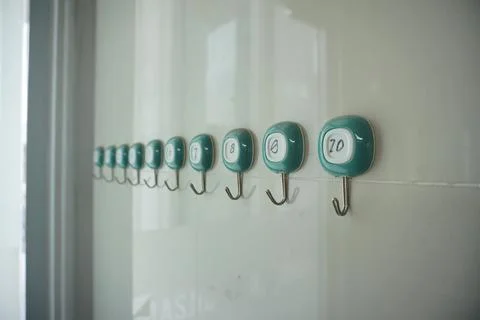 Plastic wall hanger Stock Photos