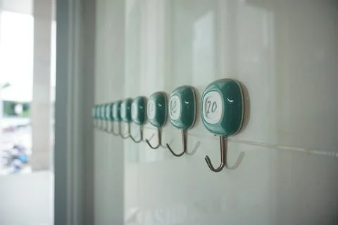 Plastic wall hanger Stock Photos