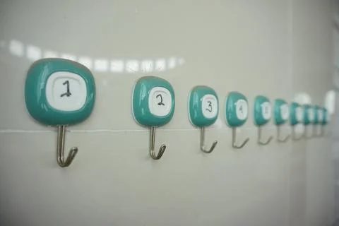 Plastic wall hanger Stock Photos