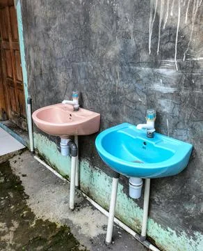 Plastic washbasin Stock Photos