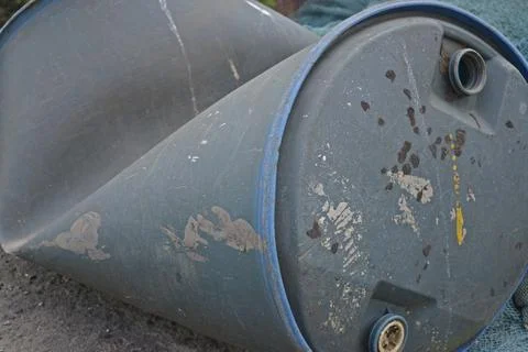Plastic waste can 库存照片
