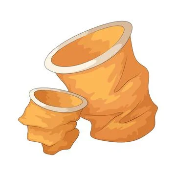 Plastic waste illustration Stock Illustration