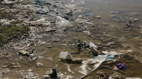 Plastic waste, Land contamination, Pollution awareness Stock Footage 279728099