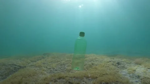 Plastic Waste in The Ocean Stock Footage 137485457