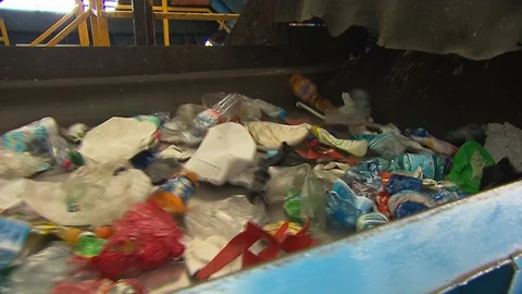 Plastic waste recycling 動画素材 120249670
