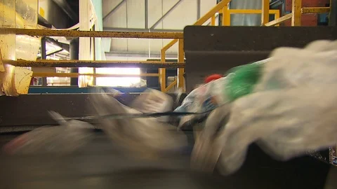Plastic waste recycling 動画素材 120249737