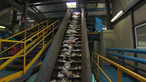 Plastic waste recycling 動画素材 120249765