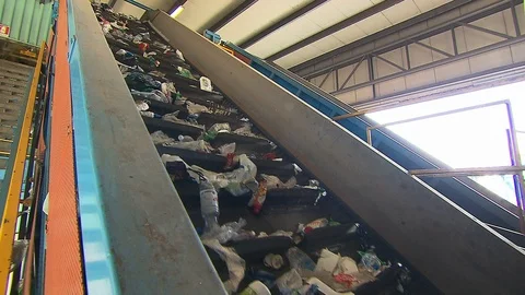 Plastic waste recycling 動画素材 120249791