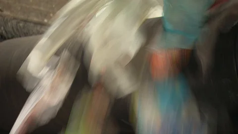 Plastic waste recycling 動画素材 120249802