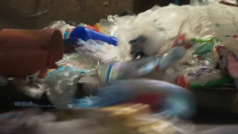 Plastic waste recycling 動画素材 120249934