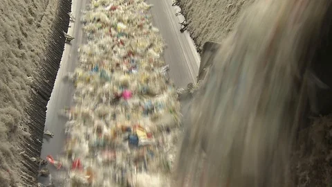 Plastic waste recycling 動画素材 120250136