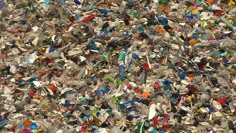 Plastic waste recycling 動画素材 120250277