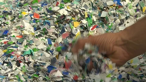 Plastic waste recycling 動画素材 120415041