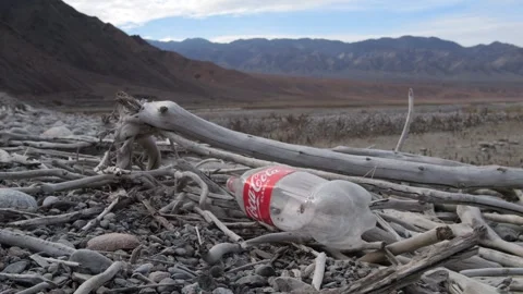 Plastic waste in remote corners of the planet. Stock Footage 255038261