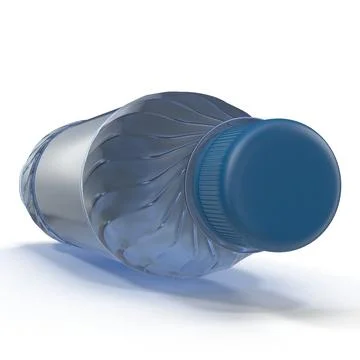 Plastic Water Bottle Blue 3d Model ~ 3D Model #90947882