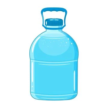 Plastic Water Bottle character. Vector hand drawn cartoon kawaii character .. Stock Illustration