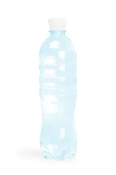 Plastic water bottle with drops Stock-Fotos