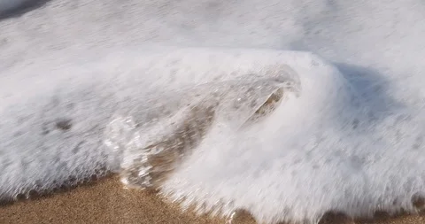 Plastic water bottle garbage on the ocean beach Stock Footage 124752084
