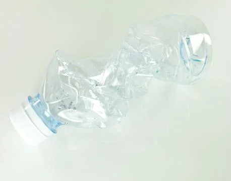 Plastic water bottle for recycling Foto stock